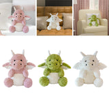 Maxbell Soft Cartoon Flying Dragon Pillow Doll Chinese New Year Decoration for Party Pink