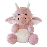 Maxbell Soft Cartoon Flying Dragon Pillow Doll Chinese New Year Decoration for Party Pink