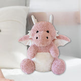 Maxbell Soft Cartoon Flying Dragon Pillow Doll Chinese New Year Decoration for Party Pink