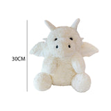 Maxbell Soft Cartoon Flying Dragon Pillow Doll Chinese New Year Decoration for Party White