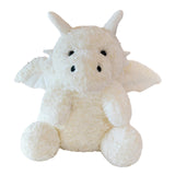 Maxbell Soft Cartoon Flying Dragon Pillow Doll Chinese New Year Decoration for Party White