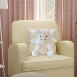 Maxbell Soft Cartoon Flying Dragon Pillow Doll Chinese New Year Decoration for Party White