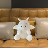 Maxbell Soft Cartoon Flying Dragon Pillow Doll Chinese New Year Decoration for Party White