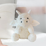 Maxbell Soft Cartoon Flying Dragon Pillow Doll Chinese New Year Decoration for Party White