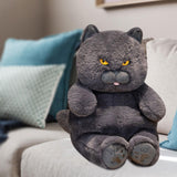 Maxbell British Shorthair Cat Plush 30cm Home Decor Plush Cat for Kids Birthday Blue