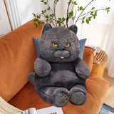 Maxbell British Shorthair Cat Plush 30cm Home Decor Plush Cat for Kids Birthday Blue