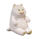 Maxbell British Shorthair Cat Plush 30cm Home Decor Plush Cat for Kids Birthday White