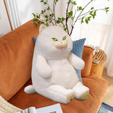 Maxbell British Shorthair Cat Plush 30cm Home Decor Plush Cat for Kids Birthday White