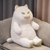 Maxbell British Shorthair Cat Plush 30cm Home Decor Plush Cat for Kids Birthday White