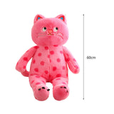 Maxbell Plush Kitty Doll Cartoon Home Decoration Animal Stuffed Toy for Family Teens Pink