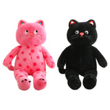 Maxbell Plush Kitty Doll Cartoon Home Decoration Animal Stuffed Toy for Family Teens Pink