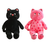Maxbell Plush Kitty Doll Cartoon Home Decoration Animal Stuffed Toy for Family Teens Pink