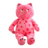 Maxbell Plush Kitty Doll Cartoon Home Decoration Animal Stuffed Toy for Family Teens Pink