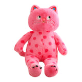 Maxbell Plush Kitty Doll Cartoon Home Decoration Animal Stuffed Toy for Family Teens Pink