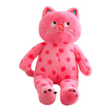 Maxbell Plush Kitty Doll Cartoon Home Decoration Animal Stuffed Toy for Family Teens Pink