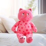 Maxbell Plush Kitty Doll Cartoon Home Decoration Animal Stuffed Toy for Family Teens Pink