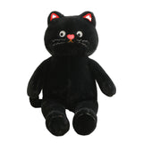 Maxbell Plush Kitty Doll Cartoon Home Decoration Animal Stuffed Toy for Family Teens black