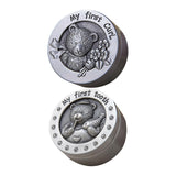 Maxbell Baby Collections Box Metal Kids Keepsake Organizer for Childhood Baby Shower Style A