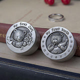 Maxbell Baby Collections Box Metal Kids Keepsake Organizer for Childhood Baby Shower Style A