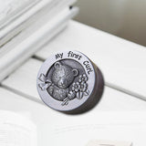 Maxbell Baby Collections Box Metal Kids Keepsake Organizer for Childhood Baby Shower Style A