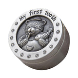 Maxbell Baby Collections Box Metal Kids Keepsake Organizer for Childhood Baby Shower Style B