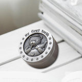 Maxbell Baby Collections Box Metal Kids Keepsake Organizer for Childhood Baby Shower Style B