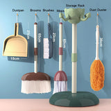 Maxbell Kids Cleaning Set Dustpan Mop Housework Pretend Play Toy Children Boys Girls