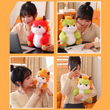 Maxbell Dragon Plush Toy Lovely 2024 Dragon Year Mascots Doll for Home Table Holiday Red