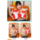 Maxbell Dragon Plush Toy Lovely 2024 Dragon Year Mascots Doll for Home Table Holiday Red