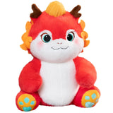 Maxbell Dragon Plush Toy Lovely 2024 Dragon Year Mascots Doll for Home Table Holiday Red