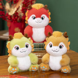 Maxbell Dragon Plush Toy Lovely 2024 Dragon Year Mascots Doll for Home Table Holiday Green