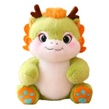 Maxbell Dragon Plush Toy Lovely 2024 Dragon Year Mascots Doll for Home Table Holiday Green