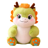 Maxbell Dragon Plush Toy Lovely 2024 Dragon Year Mascots Doll for Home Table Holiday Green