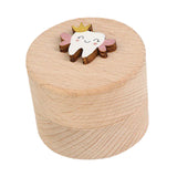 Maxbell Wooden Tooth Storage Box Tooth Holder for Birthday Gift Baby Shower Children without letter