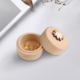 Maxbell Wooden Tooth Storage Box Tooth Holder for Birthday Gift Baby Shower Children without letter