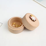 Maxbell Wooden Tooth Storage Box Tooth Holder for Birthday Gift Baby Shower Children without letter