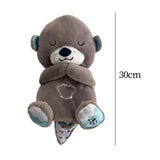 Maxbell Baby Sleep Toy Handmade Decorative Sea Otter Plush Doll for Company Toy Kids brown