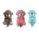 Maxbell Baby Sleep Toy Handmade Decorative Sea Otter Plush Doll for Company Toy Kids brown