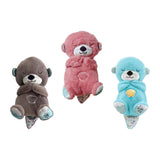 Maxbell Baby Sleep Toy Handmade Decorative Sea Otter Plush Doll for Company Toy Kids brown