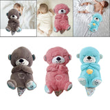 Maxbell Baby Sleep Toy Handmade Decorative Sea Otter Plush Doll for Company Toy Kids brown