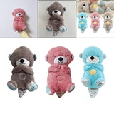 Maxbell Baby Sleep Toy Handmade Decorative Sea Otter Plush Doll for Company Toy Kids brown