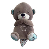 Maxbell Baby Sleep Toy Handmade Decorative Sea Otter Plush Doll for Company Toy Kids brown