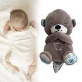 Maxbell Baby Sleep Toy Handmade Decorative Sea Otter Plush Doll for Company Toy Kids brown