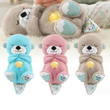 Maxbell Baby Sleep Toy Handmade Decorative Sea Otter Plush Doll for Company Toy Kids blue