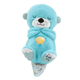 Maxbell Baby Sleep Toy Handmade Decorative Sea Otter Plush Doll for Company Toy Kids blue