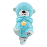 Maxbell Baby Sleep Toy Handmade Decorative Sea Otter Plush Doll for Company Toy Kids blue