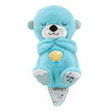 Maxbell Baby Sleep Toy Handmade Decorative Sea Otter Plush Doll for Company Toy Kids blue