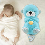 Maxbell Baby Sleep Toy Handmade Decorative Sea Otter Plush Doll for Company Toy Kids blue