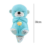 Maxbell Baby Sleep Toy Handmade Decorative Sea Otter Plush Doll for Company Toy Kids blue