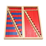 Maxbell Montessori Numerical Rods Development Visual Experience Wood Counting Sticks
